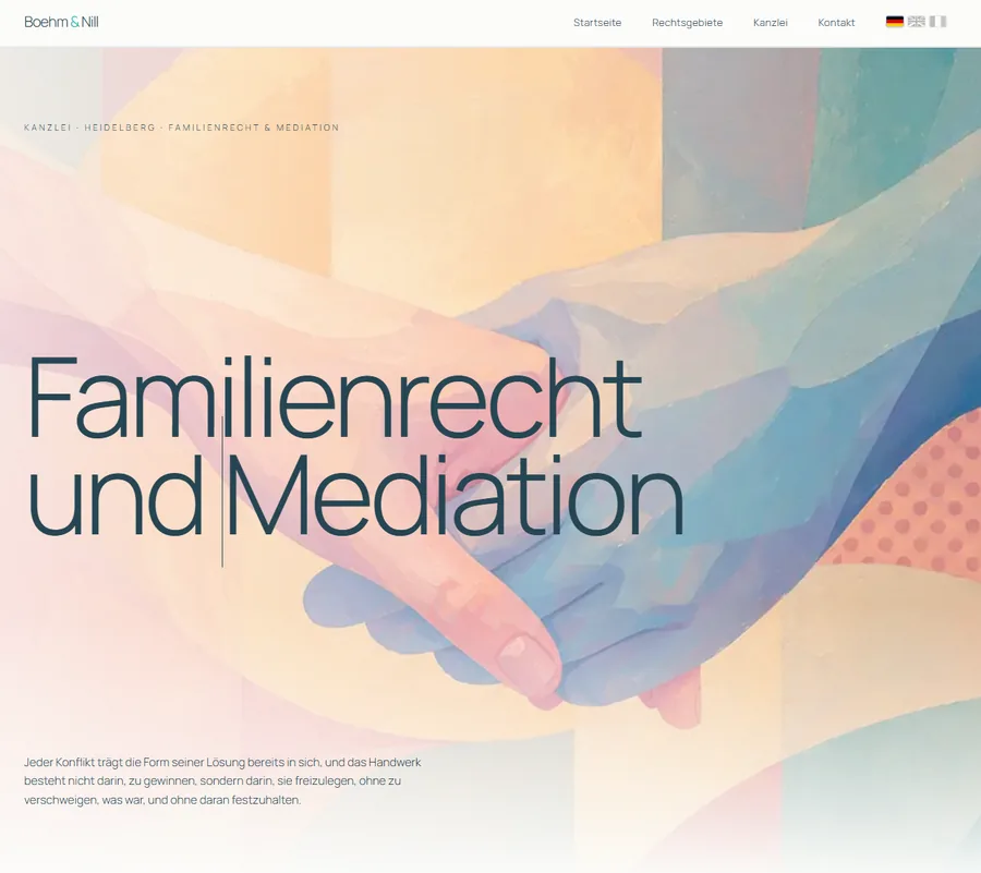 Kanzlei-Website mit virtuellem Sekretariat