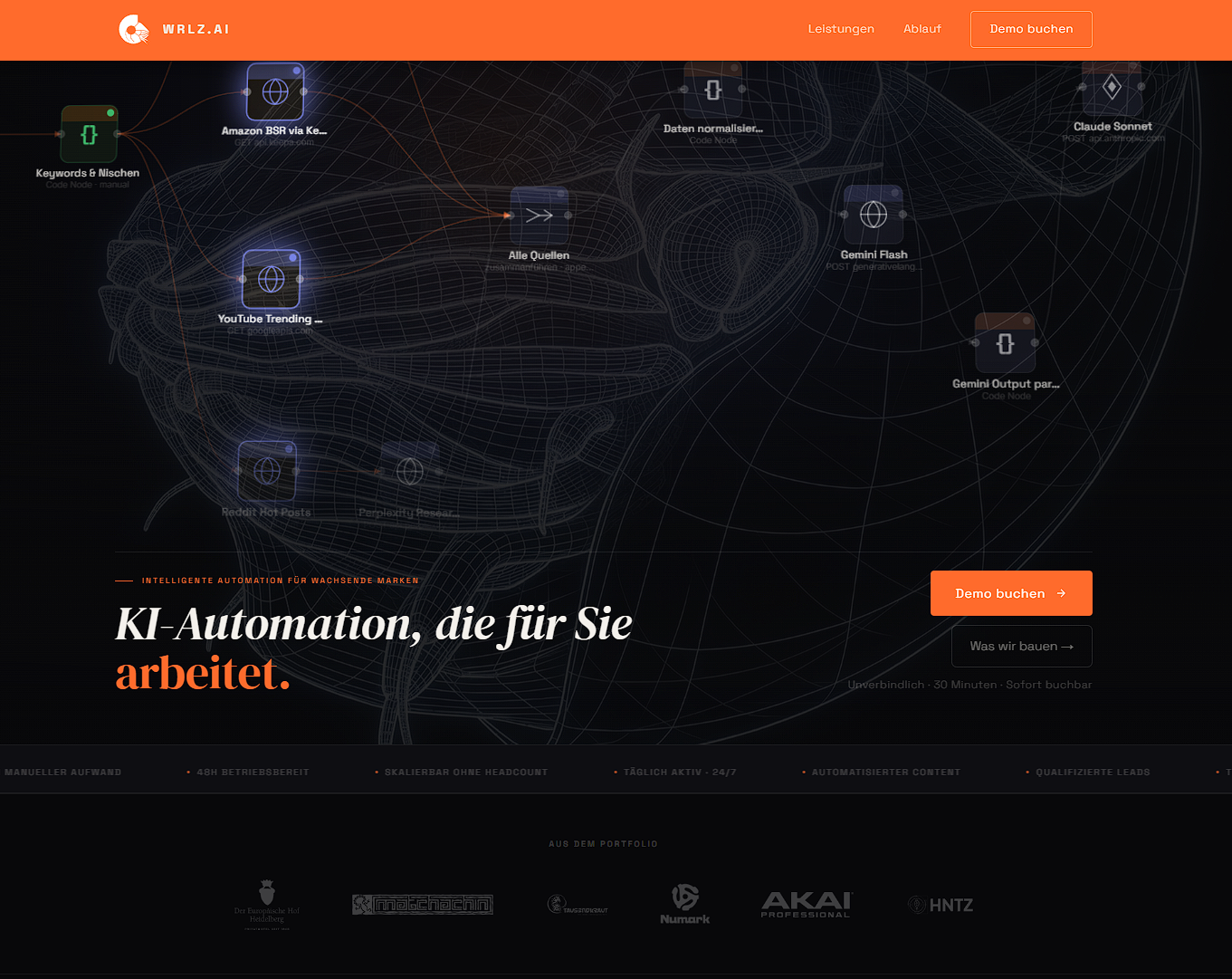 WRLZ.ai Website